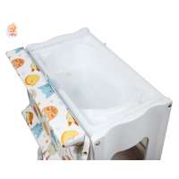 free standing baby bath tub with baby changing table